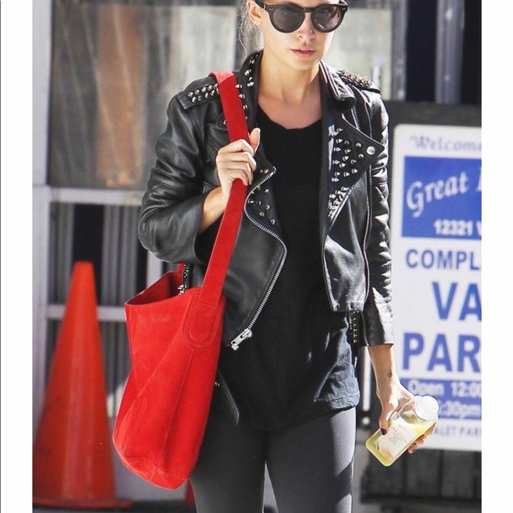 Simone Studded Leather Jacket - image 1